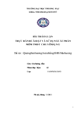 Đề tài Quảng bá thương hiêu bằng SMS Marketing