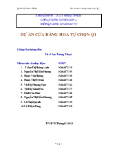 Dự án cửa hàng hoa tự chọn Q1