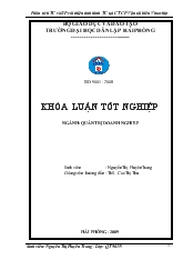 Khóa luận Phân tích tài chính và biện pháp cải thiện tình hình tài chính tại công ty Cổ phần Vận tải biển VINASHIP