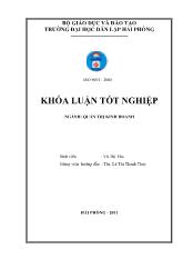 Khóa luận Tái cấu trúc nguồn nhân lực nhằm phù hợp với chiến lược kinh doanh tại Xí nghiệp xếp dỡ Hoàng Diệu - Cảng Hải Phòng
