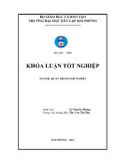 Khóa luận Thực trạng và một số giải pháp nhằm nâng cao hiệu quả sử dụng vốn lưu động tại xí nghiệp Hùng Vương