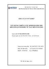 Khóa luận Xây dựng chiến lược kinh doanh cho khách sạn Wooshu đến năm 2015