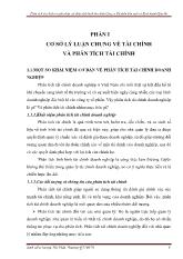Luận án Phân tích tài chính và giải pháp cải thiện tình hình tài chính Công ty Cổ phần Sản xuất và Kinh doanh Kim khí