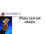 Phân tích lợi nhuận trong kinh doanh
