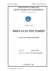 Phân tích tài chính và một số giải pháp cải thiện tình hình tài chính tại công ty Cổ phần Bê tông và xây dựng Hải Phòng