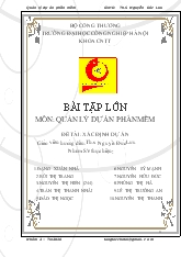 Quản lý dự án phần mềm
