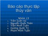 Đo đạc thu thập tài liệu thủy văn