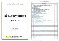 Sổ tay kỹ thuật phần vỏ tàu - Nhà máy đóng tàu Hyundai Vinashin