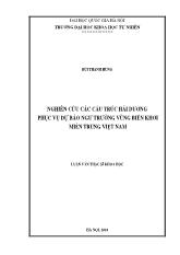 Đề tài Nghiên cứu các cấu trúc hải dương phục vụ dự báo ngư trường vùng biển khơi miền Trung Việt Nam