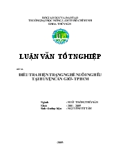 Điều tra hiện trạng nghề nuôi nghêu tại huyện Cần Giờ - TP Hồ Chí Minh