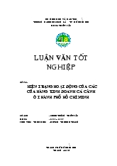 Hiện trạng hoạt động của các cửa hàng kinh doanh cá cảnh ở TP. Hồ Chí Minh