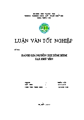 Luận văn Đánh giá nguồn lợi tôm hùm tại Phú Yên