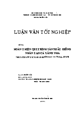 Luận văn Hoàn thiện qui trình sản xuất giống nhân tạo cá lăng nha (Mystus wyckioides)