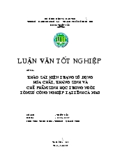 Luận văn Khảo sát hiện trạng sử dụng hóa chất, kháng sinh và chế phẩm sinh học trong nuôi tôm sú công nghiệp tại tỉnh Cà Mau