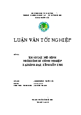 Luận văn Khảo sát mô hình nuôi tôm sú công nghiệp tại Bình Đại, tỉnh Bến Tre