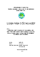 Luận văn Nuôi trùn quế và khảo sát ảnh hưởng của đạm trùn quế trong ương nuôi cá lăng nha (Mystus wyckioides) từ giai đoạn cá hương lên cá giống