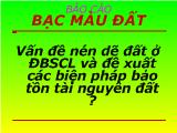 Vấn đề nén dẽ đất ở đồng bàng Sông Cửu Long và đề xuất các biện pháp bảo tồn tài nguyên đất
