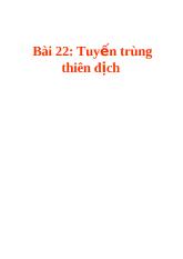 Bài 22: Tuyến trùng thiên địch