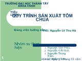 Công nghệ vi sinh lên men Tôm chua