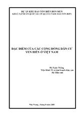 Đặc điệm cộng đồng dân cư ven biển Việt Nam