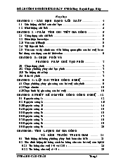 Đồ án Thiết kế qui trình công nghệ gia công giá chỉnh