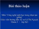 Kỹ thuật nuôi cấy in vitro cây chuối tiêu giống La Ba