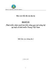 Phát triển chăn nuôi lợn bền vững quy mô nông hộ tại một sốtỉnh miền Trung Việt Nam