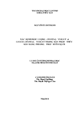 Xác định hàm lượng crystal violet và leuco crystal violet trong sản phẩm thủy sản bằng phương pháp miễn dịch