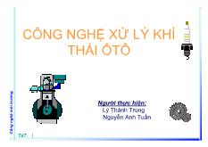 Công nghệ xử lý khí thải ô tô