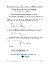 Phương pháp tính và ứng dụng Matlab trong kỹ thuật - Thiết kế hệ thống điều khiển trong truyền động bánh răng