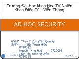 Bảo mật Mạng Ad-Hoc