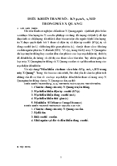 Đề tài Điều khiển tham số KVp, mA, s, SID trong máy X quang