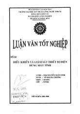 Đề tài Điều khiển và giám sát thiết bị điện dùng máy tính