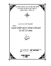 Đề tài Giao tiếp máy tính với kit vi xử lý 8086