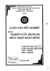 Đề tài Nghiên cứu mạng đa truy nhập băng rộng