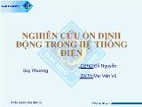 Đề tài Nghiên cứu ổn định động trong hệ thống điện