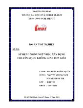 Đề tài Sử dụng ngôn ngữ VHDL xây dựng chuyển mạch không gian đơn giản