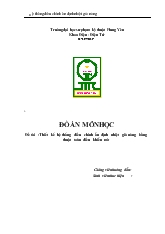 Đề tài Thiết kế hệ thống điều chỉnh ổn định nhiệt gió nóng bằng thuật toán điều khiển mờ
