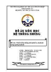 Đề tài Thiết kế hệ thống điều khiển cho bình nóng lạnh gia đình