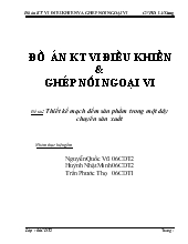 Đề tài Thiết kế mạch đếm sản phẩm trong một dây chuyền sản xuất