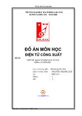 Đề tài thiết kế mạch tự động kích từ cho động cơ đồng bộ