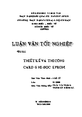 Đề tài Thiết kế và thi công Card Ghi - Đọc EPROM