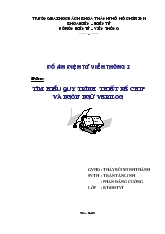 Đề tài Tìm hiểu qui trình thiết kế chip và verilog