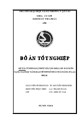 Đề tài Tính toán, thiết kế cụm đồ gá để mài biên dạng dao xọc răng bao hình trên máy mài răng maag hss-30