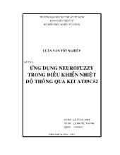 Đề tài Ứng dụng neurofuzzy trong điều khiển nhiệt độ thông qua kit at89c52