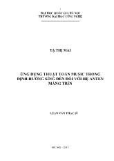 Đề tài Ứng dụng thuật toán music trong định huớng sểng đến đối với hệ Anten mảng trền