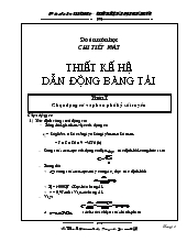 Đồ án Môn học chi tiết máy thiết kế hệ dẫn động băng tải
