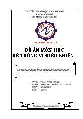 Đồ án Sử dụng Remote tivi điều khiển quạt bằng atmega32