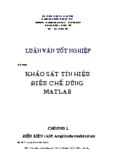 Đồ án Thiết kế khảo sát tín hiệu dùng matlap