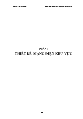 Đồ án Thiết kế mạng điện và cấp điện khu vực